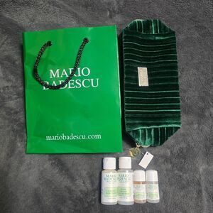 Mario Badescu 4-Piece Skincare Set with Velvet Bag & Gift Bag - Travel Size